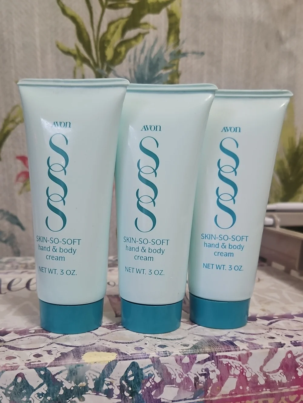 Avon SKIN SO SOFT Vtg 1990's Hand & Body Cream 3 0z Each The Original WOODLAND